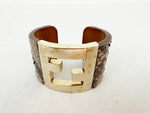 Fendi Snakeskin Cuff Bracelet