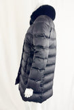 Prada Down Coat w/Fox Collar Size M