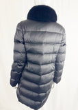 Prada Down Coat w/Fox Collar Size M