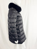 Prada Down Coat w/Fox Collar Size M