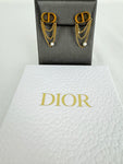 Christian Dior Petite Faux Pearl & Chain Earrings