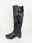 Stuart Weitzman Buckle Knee Boot Size 9