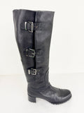 Stuart Weitzman Buckle Knee Boot Size 9