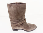 Prada Suede Moto Boots Size 9