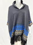 Etro Fringe Trim Poncho Size S