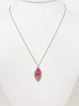 14K Pink Topaz Necklace