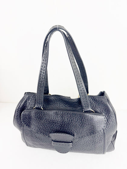 Prada Pebbled Leather Satchel