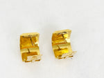 Hermes Enamel Half-Circle Earrings