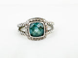 David Yurman Topaz and Diamond Ring Size 8