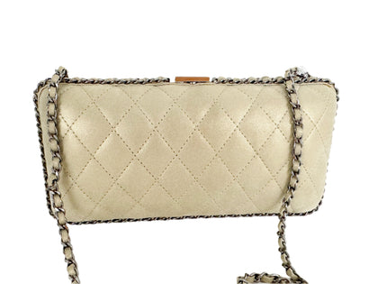 Chanel Quilted w/Chain Clutch