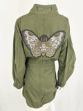 Zadig & Voltaire Beaded Butterfly Coat Size S