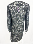 Ralph Lauren Leather Trim Lace Coat Size 2