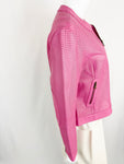NEW Iris Setlakwe Leather Perforated Jacket Size 8