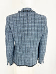 Akris Punto Fringe Trim Blazer Size 8
