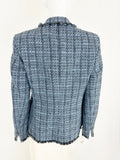 Akris Punto Fringe Trim Blazer Size 8