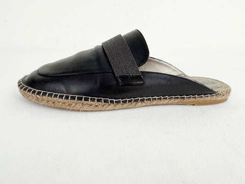 Brunello Cucinelli Leather Mules Size 10.5