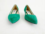Prada Green Suede Pumps Size 7.5