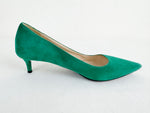 Prada Green Suede Pumps Size 7.5