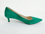 Prada Green Suede Pumps Size 7.5