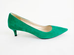 Prada Green Suede Pumps Size 7.5