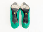 Prada Green Suede Pumps Size 7.5