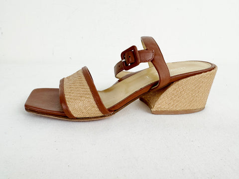 Marion Parke Raffia Sandal Size 8.5