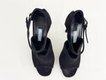 Prada Suede Heeled Sandal Size 5.5
