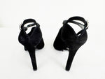 Prada Suede Heeled Sandal Size 5.5
