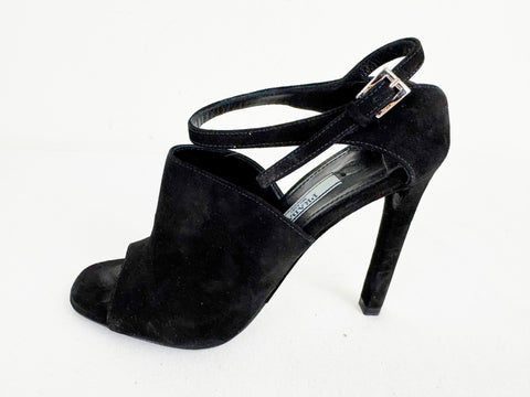 Prada Suede Heeled Sandal Size 5.5