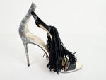 NEW Christian Louboutin Fringe Accent Heels Size 6.5