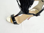 NEW Christian Louboutin Fringe Accent Heels Size 6.5