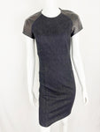 RL Black Label Dress W/ Leather Size 2