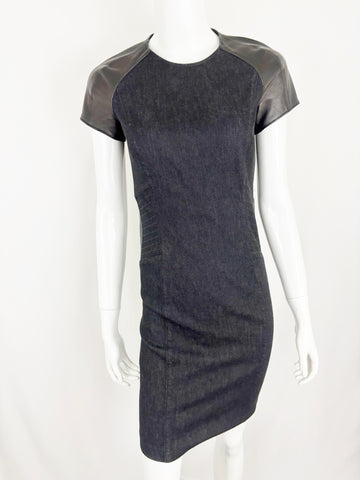 RL Black Label Dress W/ Leather Size 2