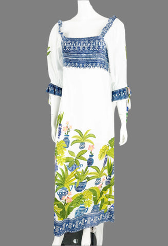 Farm Rio W/Bead Sleeve Dress Size S