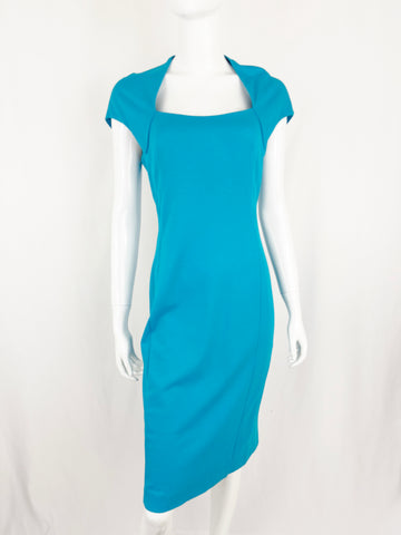 Escada Square Neckline Dress Size Small
