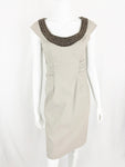 Adrianna Papel Embellished Collar Dress Size 6