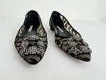 Manolo Blaknik Lace Hangisi Size 9.5