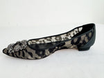 Manolo Blaknik Lace Hangisi Size 9.5