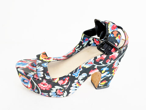 Loeffler Randall Floral Platform Sandal Size 8