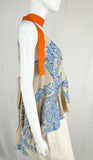 Fendi Floral Tie Top Size S