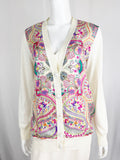 Etro Silk Front Cardigan Size M