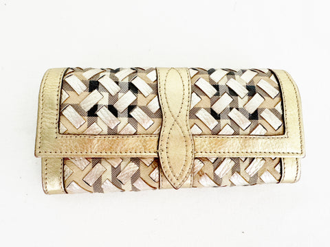 Burberry Woven Haymarket Wallet