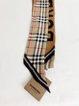 NEW Burberry Silk Skinny Scarf