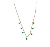 Jennifer Meyer 7 Bezel Turquoise Necklace