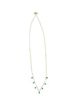 Jennifer Meyer 7 Bezel Turquoise Necklace