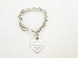 Tiffany & Co "Return to Me" Heart Charm Bracelet