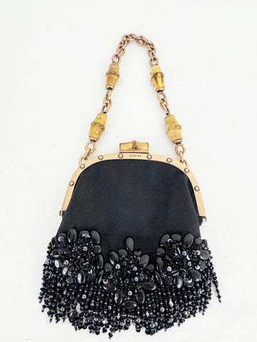 Gucci Satin Bead Bag