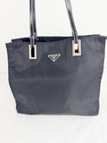 Prada Tessuto with Leather Trim Satchel