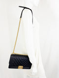 Chanel Chevron Boy Bag