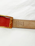 Gucci Patterned Leather Belt Size XL